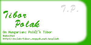 tibor polak business card